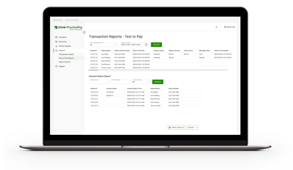 Clover dashboard analytics view