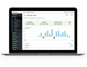 Clover dashboard analytics view